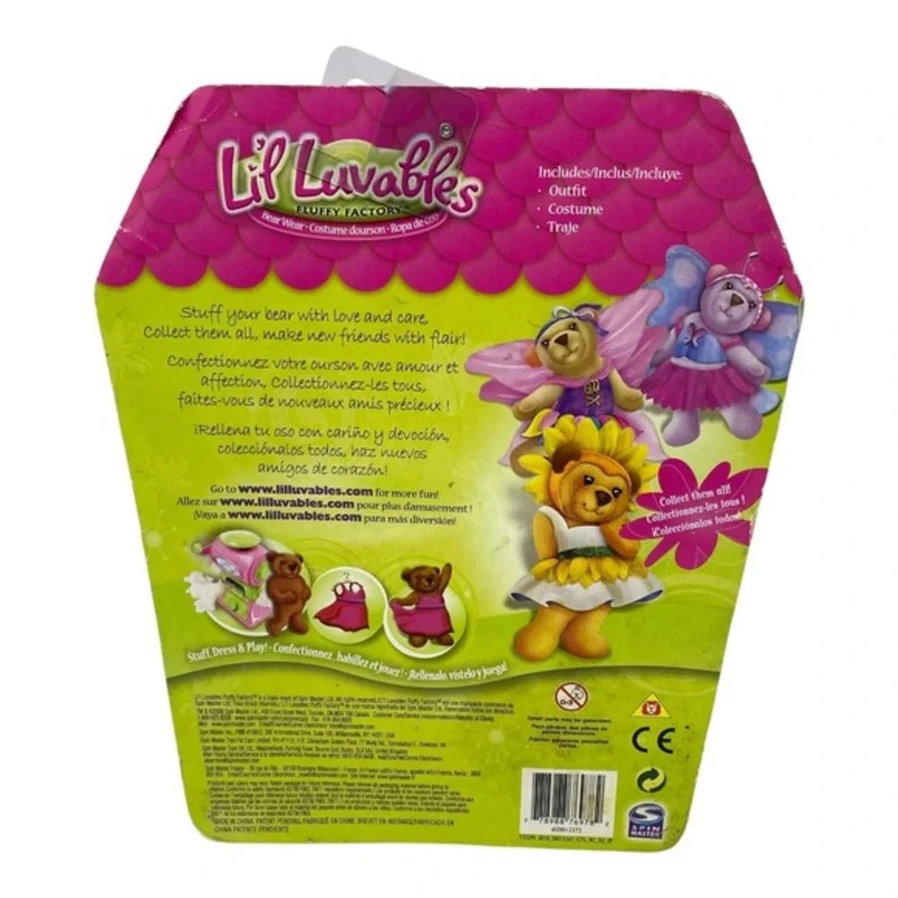 (Pack of 3) Lil Luvables‎ Fluffy Factory Bear Wear Dress Up Costumes Outfits New